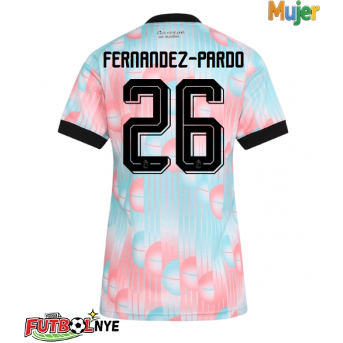 Camiseta Bélgica Matias Fernandez-Pardo #26 Visitante Equipación para mujer Mundial 2026 manga corta